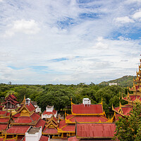 Buy canvas prints of Mandalay Palace in Mandalay Myanmar Burma by Wilfried Strang