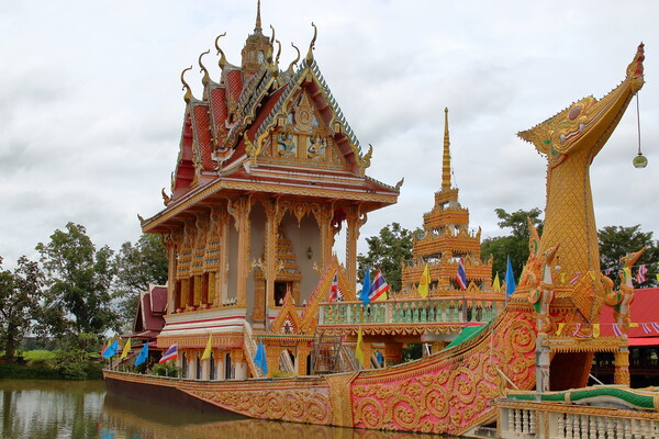 Wat Phra That Suphannahong in Sisaket Thailand Southeast Asia Picture Board by Wilfried Strang