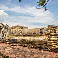 Buy canvas prints of Wat Lokayasutharam in Ayutthaya Thailand Southeast Asia	 by Wilfried Strang