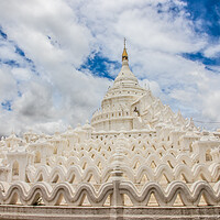 Buy canvas prints of Hsinbyume Pagoda in Mandalay Mingun Myanmar Burma by Wilfried Strang