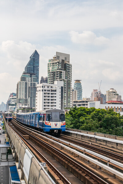 The Skytrain in Bangkok, Thailand Southeast Asia Picture Board by Wilfried Strang