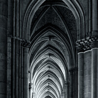 Buy canvas prints of Picturesque of Arches in Notre Dame Cathedral in P by Maggie Bajada