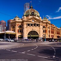 Buy canvas prints of Flinders Street railway station, Melbourne Australia by Maggie Bajada