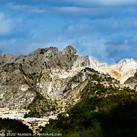 Buy canvas prints of Beautiful Mountains of Carrara in Tuscany, Italy by Maggie Bajada