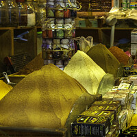 Buy canvas prints of Moroccan Colorful Spices by Maggie Bajada