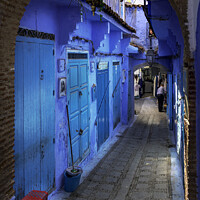 Buy canvas prints of Narrow Streets of Morocco. by Maggie Bajada