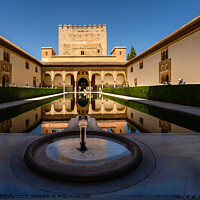 Buy canvas prints of Architecture of the Palace of Alhambra in Granada Spain. by Maggie Bajada