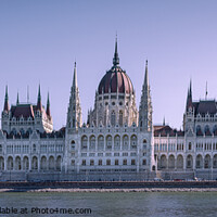 Buy canvas prints of Blue Hour of Hungarian Parliament Building, Budape by Maggie Bajada