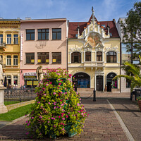 Buy canvas prints of Colorful Architecture Town in Kosice, Hungary. by Maggie Bajada
