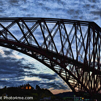 Buy canvas prints of Forth Bridge Abstract by Tim Shaw