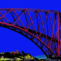 Buy canvas prints of  Forth Bridge Abstract  by Tim Shaw