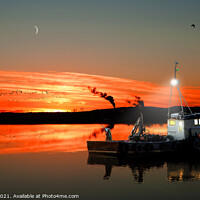 Buy canvas prints of Late Shift Fishing by Tim Shaw