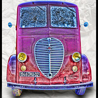 Buy canvas prints of Classic french commercial van by Tim Shaw