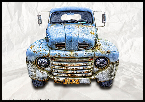old American pickup Picture Board by Tim Shaw