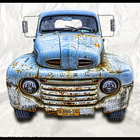 Buy canvas prints of old American pickup by Tim Shaw