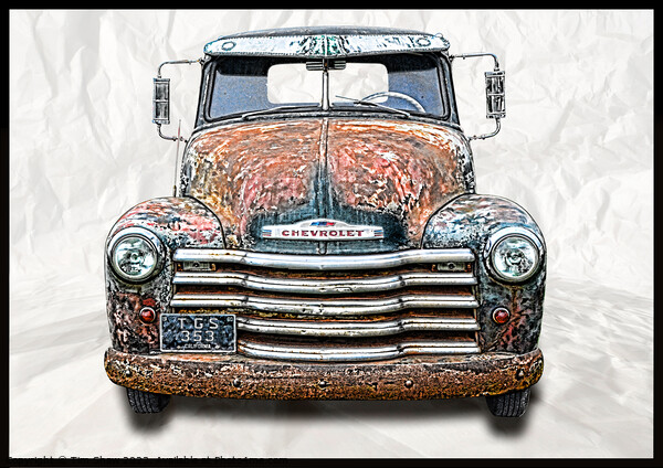 Old American Rat pickup truck Picture Board by Tim Shaw