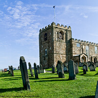 Buy canvas prints of St. Mary church at Whitby, North Yorkshire by Ian Miller