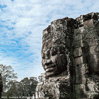 Buy canvas prints of Faces of Angkor Thom, Cambodia by Ian Miller