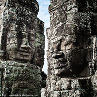 Buy canvas prints of Faces of Angkor by Ian Miller
