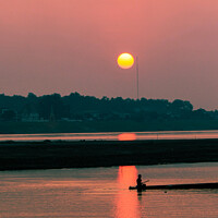 Buy canvas prints of Sunset in Vientiane, Laos by Ian Miller
