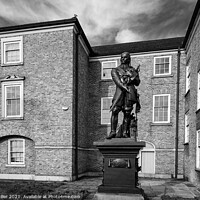 Buy canvas prints of Building with statue of Cromwell in Warrington, UK by Ian Miller