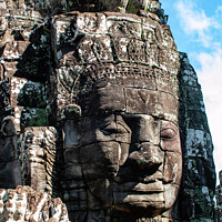 Buy canvas prints of Faces in Stone, Angkor Thom, Cambodia by Ian Miller