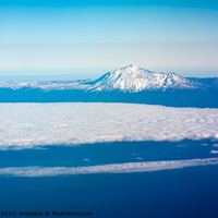 Buy canvas prints of Snow Covered Mount Teide, Tenerife by Alan Jackson
