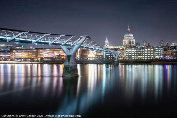 Millennium Bridge Picture Board by Brett Gasser