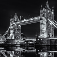 Buy canvas prints of Tower Bridge Night by Brett Gasser