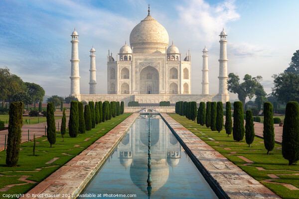 Taj Mahal Morning Picture Board by Brett Gasser