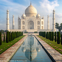 Buy canvas prints of Taj Mahal Morning by Brett Gasser