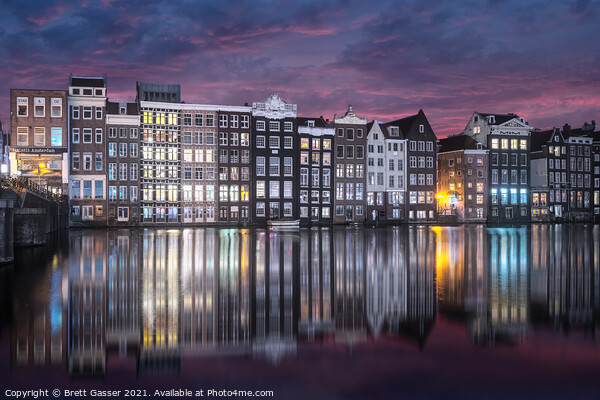 Amsterdam Canals Picture Board by Brett Gasser