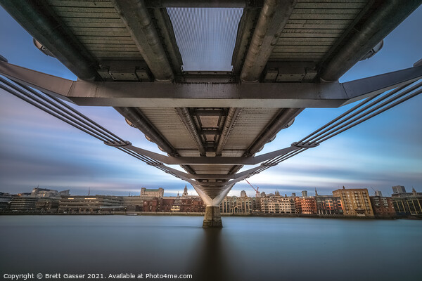 Under Millennium Bridge Picture Board by Brett Gasser