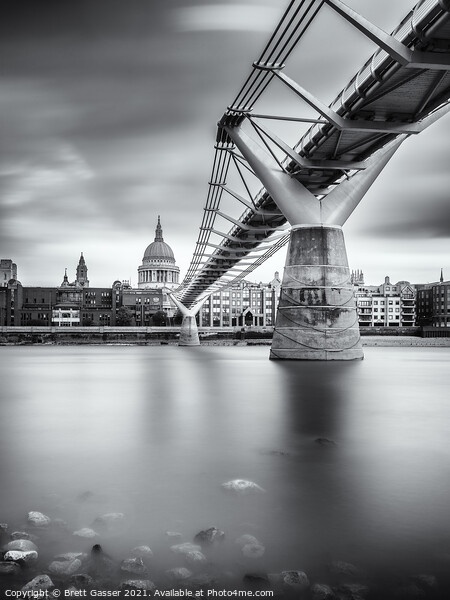 Under Millennium Bridge  Picture Board by Brett Gasser