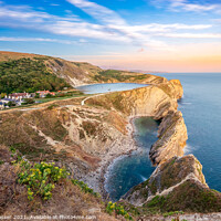Buy canvas prints of Lulworth Cove Stair Hole by Brett Gasser