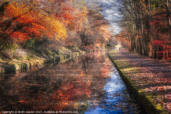Kennet And Avon Canal Picture Board by Brett Gasser
