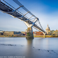 Buy canvas prints of London Millennium Bridge  by Brett Gasser