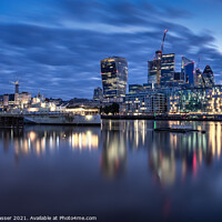 Buy canvas prints of HMS Belfast and City of London by Brett Gasser
