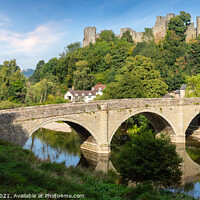 Buy canvas prints of Ludlow Castle and Dinham Bridge  by Brett Gasser