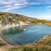 Buy canvas prints of Lulworth Cove Panorama by Brett Gasser