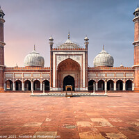 Buy canvas prints of Jama Masjid Mosque, Delhi, India by Brett Gasser