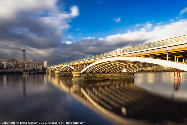 Grosvenor Bridge Sunset Picture Board by Brett Gasser