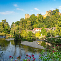 Buy canvas prints of Ludlow Castle and River Teme by Brett Gasser