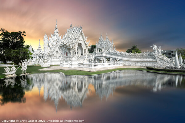 White Temple Chiang Rai  Picture Board by Brett Gasser