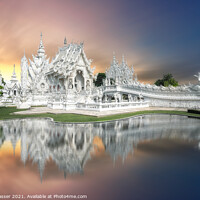 Buy canvas prints of White Temple Chiang Rai  by Brett Gasser