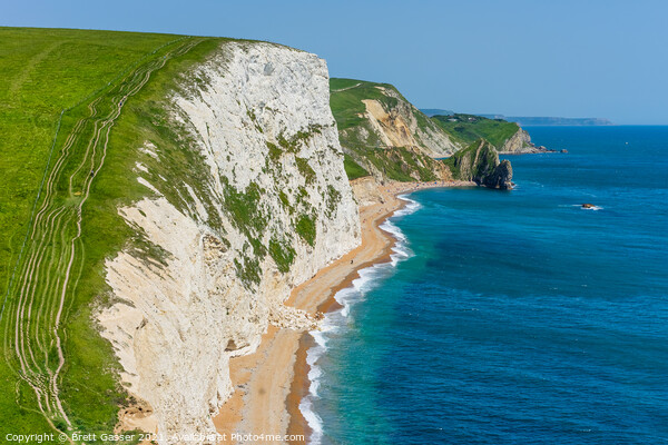 Durdle Door from The Bat's Head Picture Board by Brett Gasser