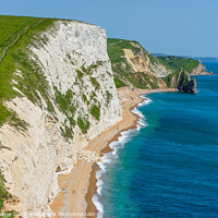 Buy canvas prints of Durdle Door from The Bat's Head by Brett Gasser