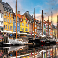 Buy canvas prints of Nyhavn, Copenhagen, Denmark by Brett Gasser