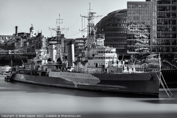 HMS Belfast Picture Board by Brett Gasser