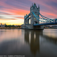 Buy canvas prints of Tower Bridge Sunrise by Brett Gasser